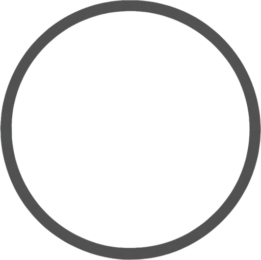 mostly transparent grey circle.
In-Game asset.  2d.  High contrast.  No shadows