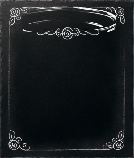 Text "ROOKIE BREW" handwritten in chalk in capital letters