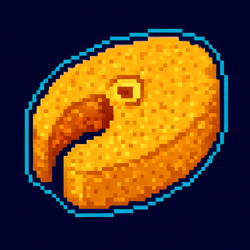 This fish steak covered in batter.