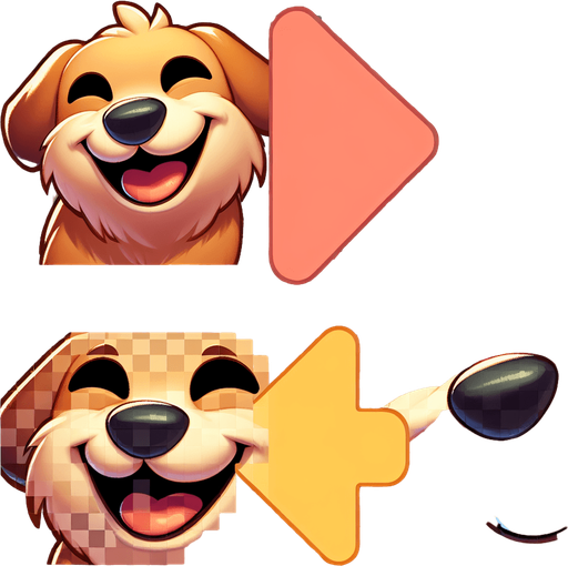 dog smile.
Single Game Texture. In-Game asset. 2d. Blank background. High contrast. No shadows.