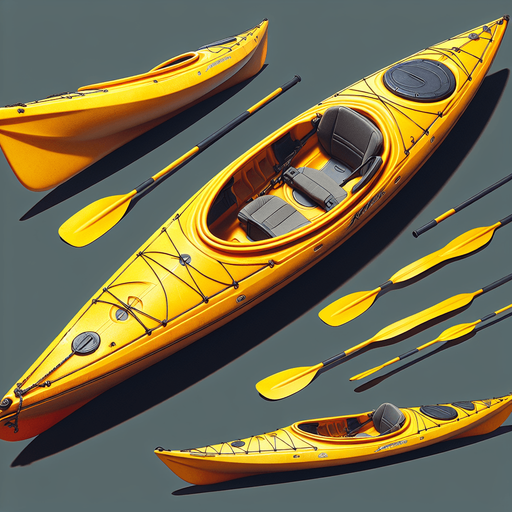 yellow kayak.
Single Game Texture.  In-Game asset.  High contrast.  No shadows