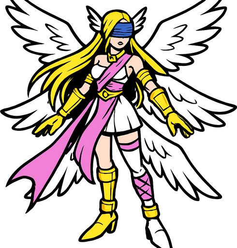 Angewomon.
In-Game asset.  2d.  High contrast.  No shadows