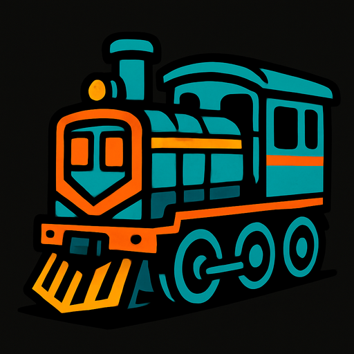 Train.
In-Game asset.  2d.  High contrast.  No shadows