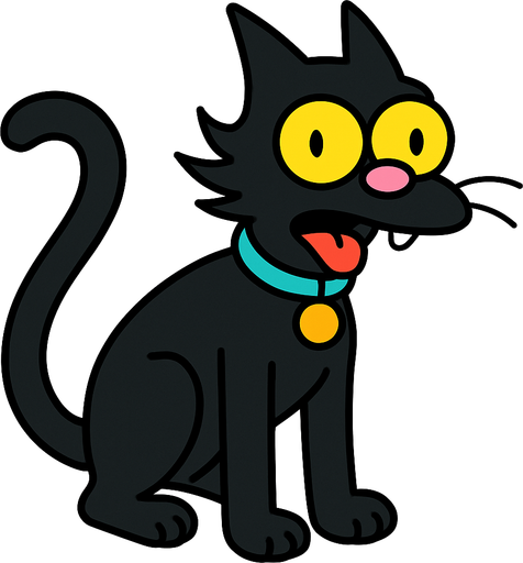 Snowball the second Simpsons.
In-Game asset.  2d.  High contrast.  No shadows. Simpsons