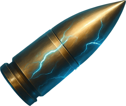 lightning bullet top view
