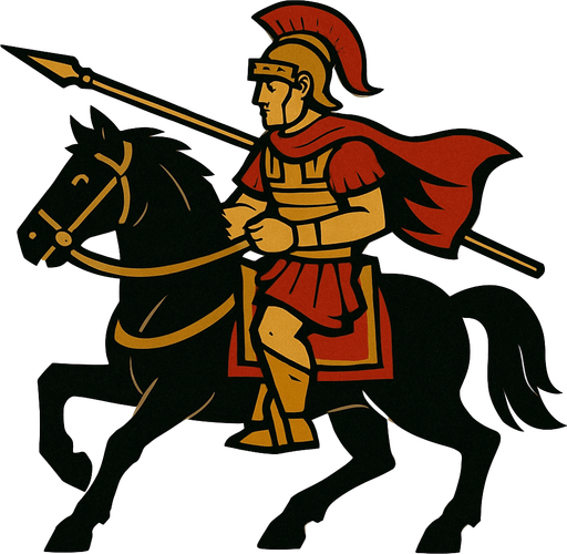 Roman cavalry.
In-Game asset.  2d.  High contrast.  No shadows