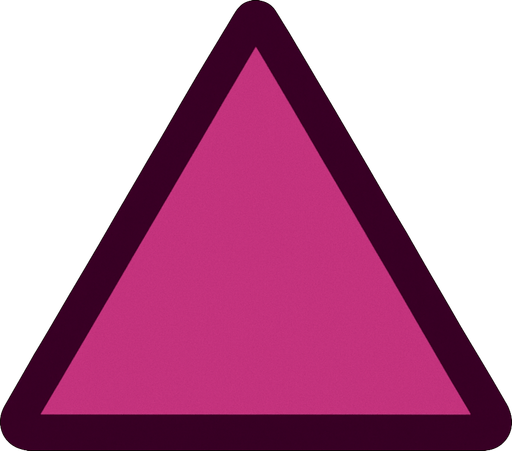 triangulo rosa oscuro.
In-Game asset.  2d.  High contrast.  No shadows