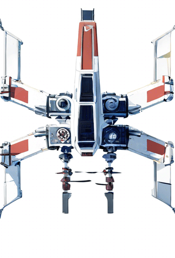 The same ship but with only 2 wings and no background