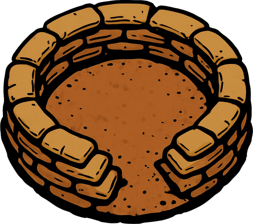 dairesel mevzi..
In-Game asset.  2d.  High contrast.  No shadows