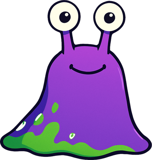 gambar 2d anime sifut slug di atas permukaan hutan.
In-Game asset.  2d.  High contrast.  No shadows