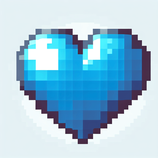 pixalated heart grey Single Game Texture. In-Game asset. 2d. Blank background. High contrast. No shadows.