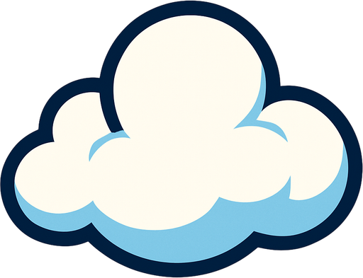Cloud.
In-Game asset.  2d.  High contrast.  No shadows