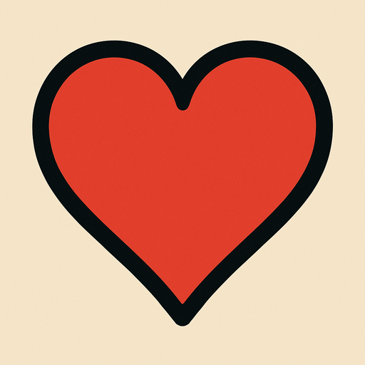 Coeur.
In-Game asset.  2d.  High contrast.  No shadows