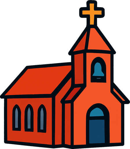 Church.
In-Game asset.  2d.  High contrast.  No shadows