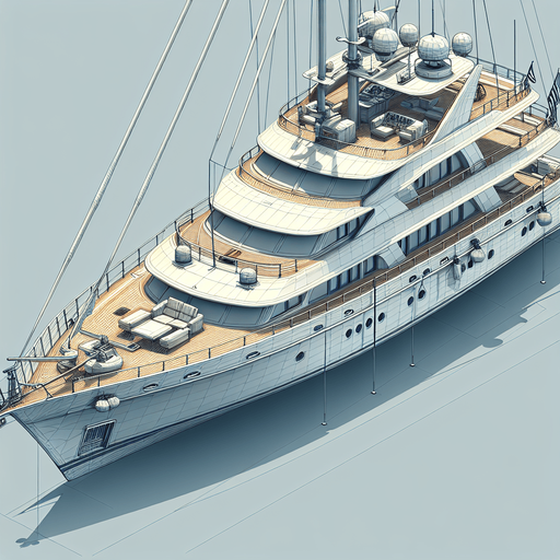 Yatch.
Single Game Texture.  In-Game asset.  2d.  Blank background.  No shadows