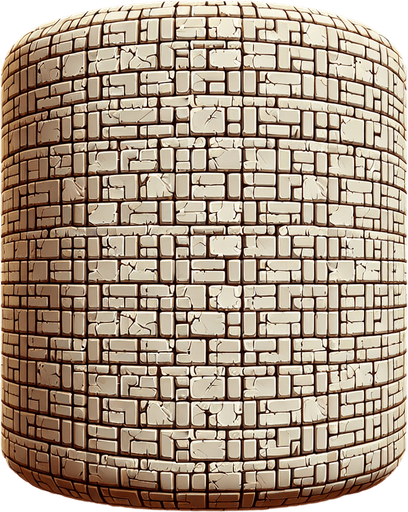 bakstenen muurpatroon.
Single Game Texture.  In-Game asset.  2d.  Blank background.  High contrast.  No shadows