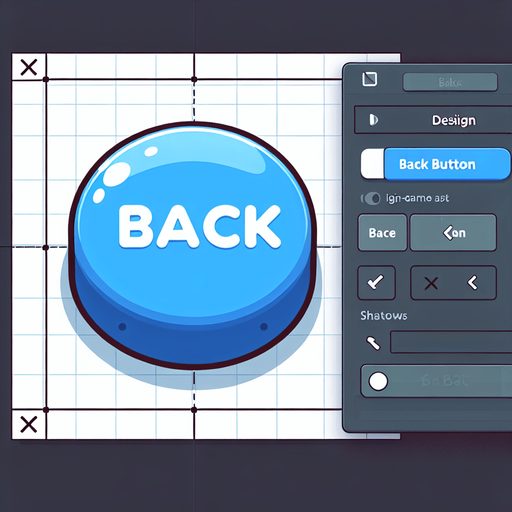 Back button.
Single Game Texture. In-Game asset. 2d. Blank background. High contrast. No shadows.