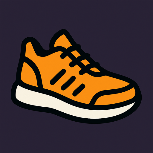 shoe icon.
In-Game asset.  2d.  High contrast.  No shadows
