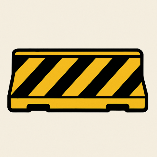add highway barrier top view.
In-Game asset.  2d.  High contrast.  No shadows