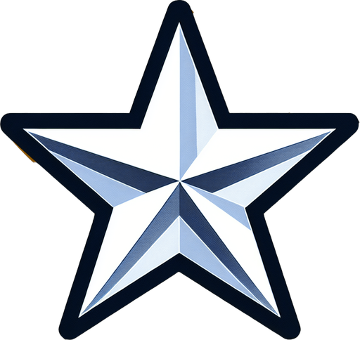 star white.
Single Game Texture. In-Game asset. 2d. Blank background. High contrast. No shadows.