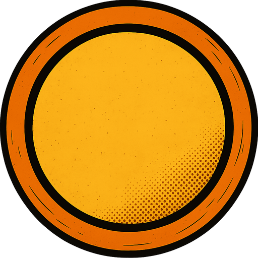 центральный круг желтый а внешний оранжевый