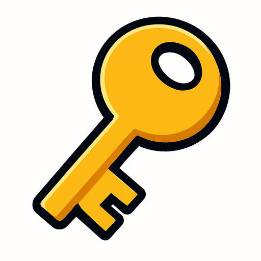 key.
In-Game asset.  2d.  High contrast.  No shadows