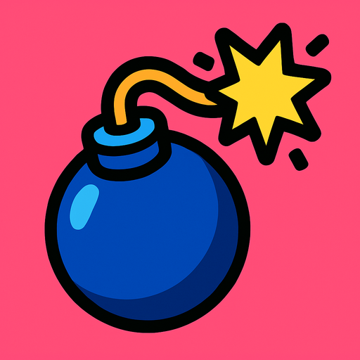 bomba.
In-Game asset.  2d.  High contrast.  No shadows
