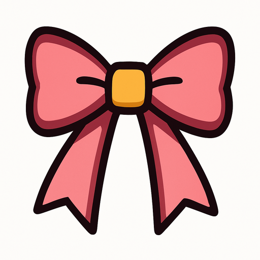 Bow.
In-Game asset.  2d.  High contrast.  No shadows that you can wear for girls