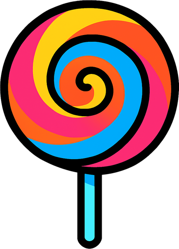 Fond écran sucette.
In-Game asset.  2d.  High contrast.  No shadows