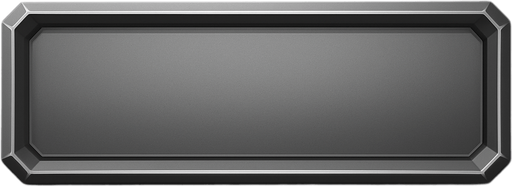 200x800 inset corners box gray shiny.
In-Game asset.  2d.  High contrast.  No shadows