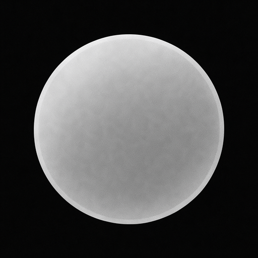 half transparent white and complately round thing.
In-Game asset.  2d.  High contrast.  No shadows