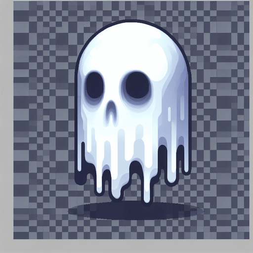 Floating ghost head
Single Game Texture. In-Game asset. 2d. Blank background. High contrast. No shadows.