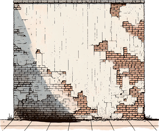 Wall.
2D, Without background