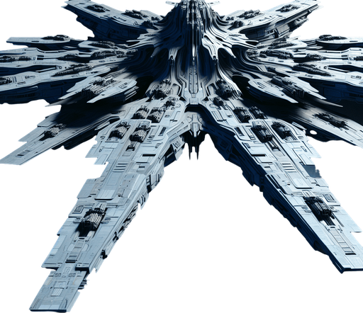 space boss ufo.
Single Game Texture.  In-Game asset.  2d.  Blank background.  High contrast.  No shadows