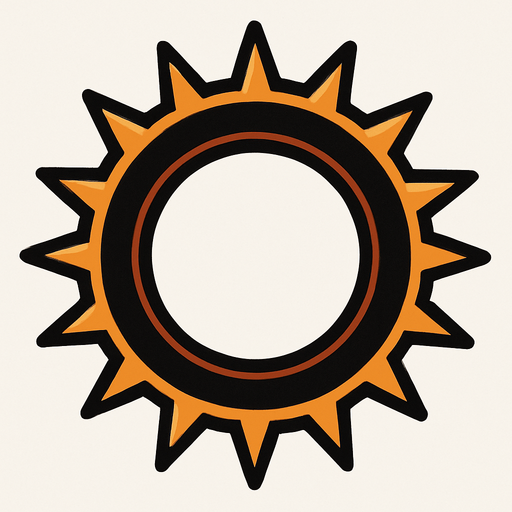 circular spike.
In-Game asset.  2d.  High contrast.  No shadows