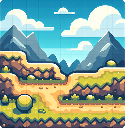 Background tile.
Single Game Texture. In-Game asset. 2d. Blank background. High contrast. No shadows.