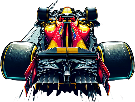 F1 car from upwards