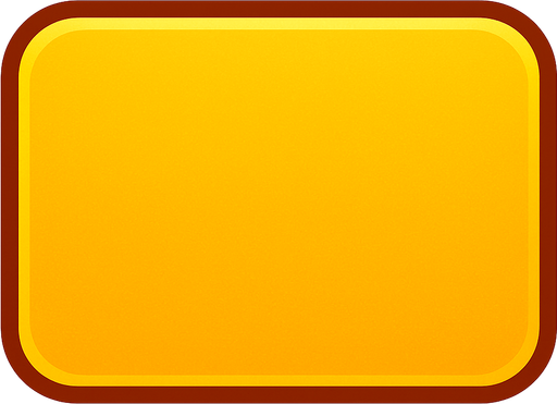 Casino oyunum için buton olarak kullanmalık dikdörtgen (köşeleri yumuşatılmış, edge). Yazısız..
In-Game asset.  2d.  High contrast.  No shadows