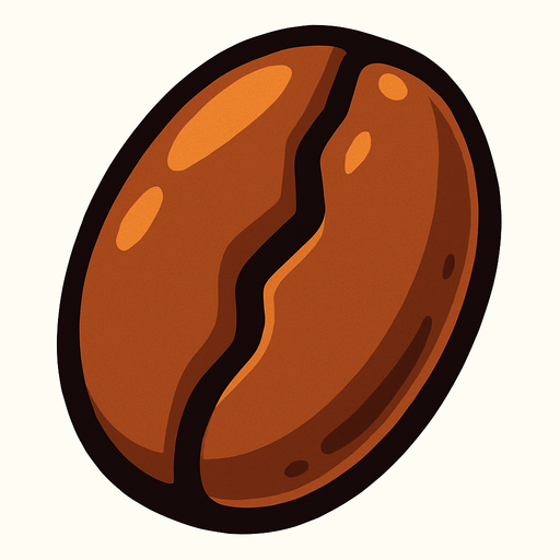 robusta bean.
In-Game asset.  2d.  High contrast.  No shadows
