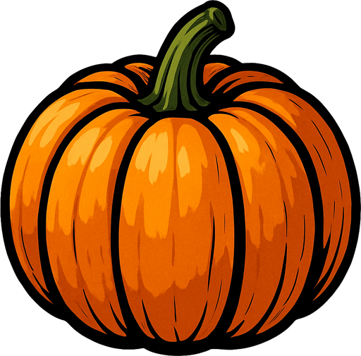 pumpkin.
In-Game asset.  2d.  High contrast.  No shadows. Realistic