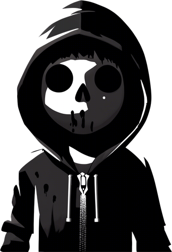 Zombie kid hit by a snowball