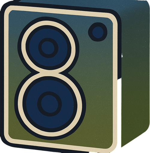 paint the speakers in a deep blue, please