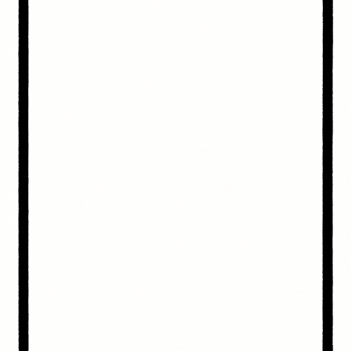 a 2:3 format thin black border with nothing in the center.
In-Game asset.  2d.  High contrast.  No shadows