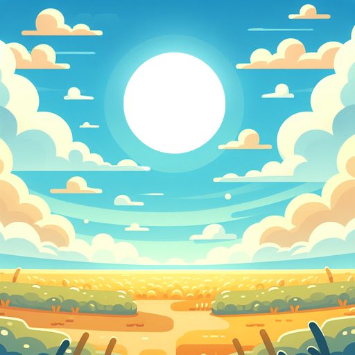 "A 2D digital illustration of a bright, cartoony sky background for a mobile archery game. The sky is a soft gradient from light blue at the top to pale near the horizon. Include fluffy white clouds scattered naturally. Style is flat, colorful, and minimal—perfect for a fun, casual game. No sun or dramatic lighting. Resolution: 1920x1080. Seamless and loopable edges. Transparent-free, clean background.".
Single Game Texture.  In-Game asset.  2d.  Blank background.  High contrast.  No shadows