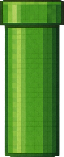 flappy bird pipe in Minecraft style