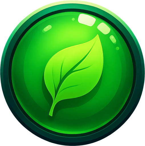 Yeşil top içerisinde yaprak