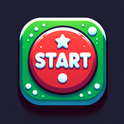 кнопка "Старт" в різдвяному стилі.
Single Game Texture. In-Game asset. 2d. Blank background. High contrast. No shadows.