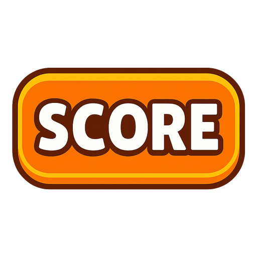 Score button.
In-Game asset.  2d.  High contrast.  No shadows