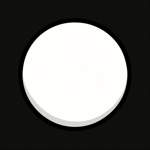 A white ball.
In-Game asset.  2d.  High contrast.  No shadows