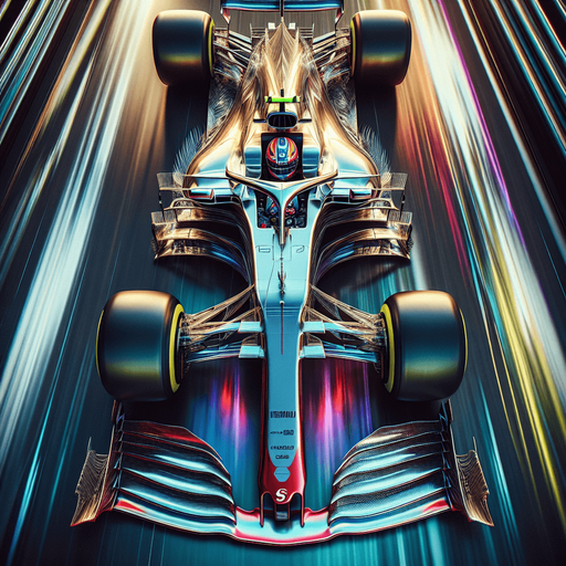 F1 car from upwards